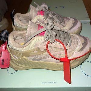 OFF-WHITE ODSY-1000 low top sneakers, color: tan, size: EU: 35 US: 5 UK: 2